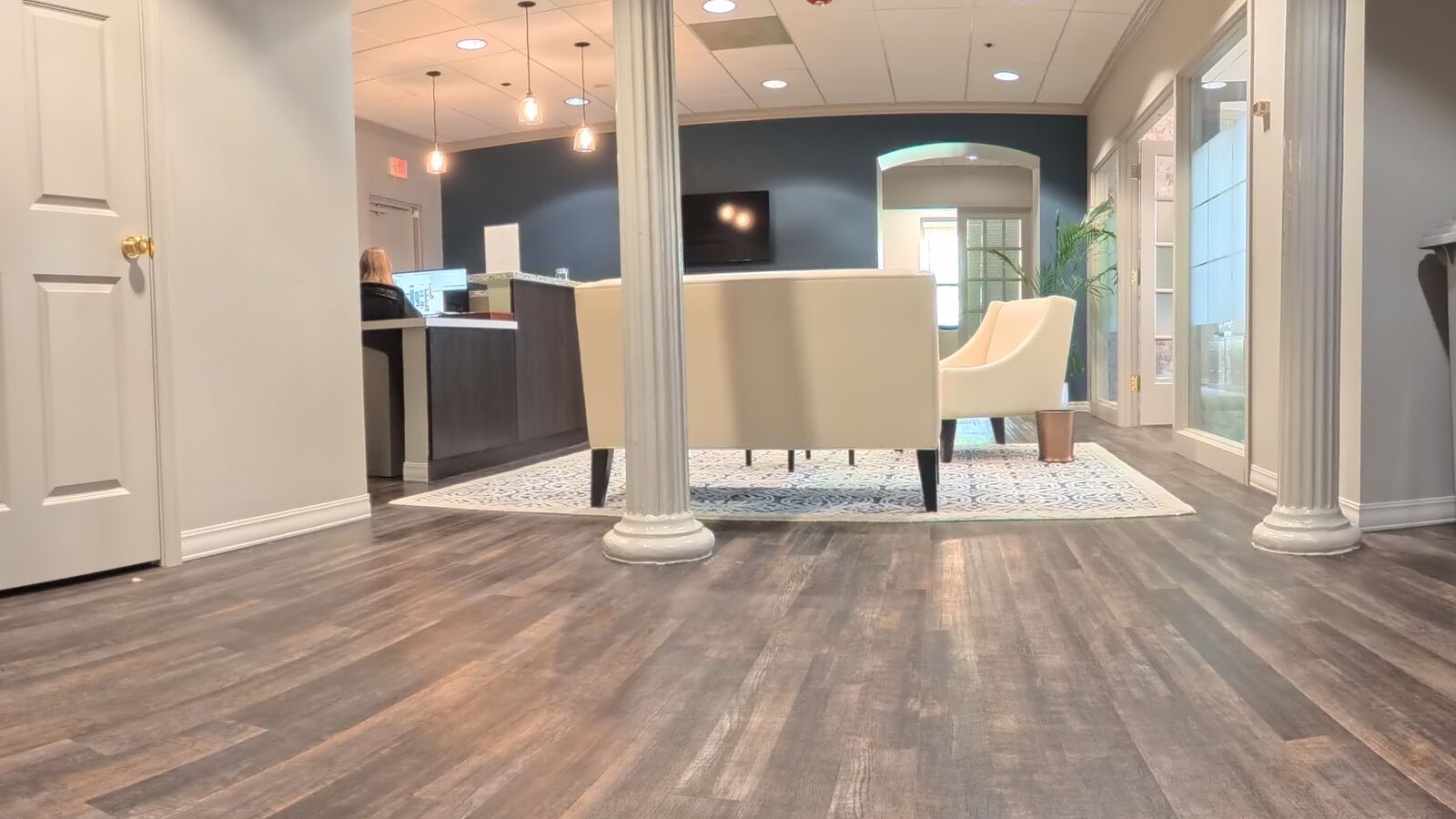 360-degree view of the Rebecca Mason Law lobby and reception area in Racine, Wisconsin